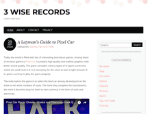 Tablet Screenshot of 3wiserecords.com